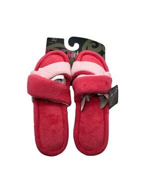 Beverly Rock Womens Slippers Slides Fuzzy Terrycloth Pink Size 9.5-10